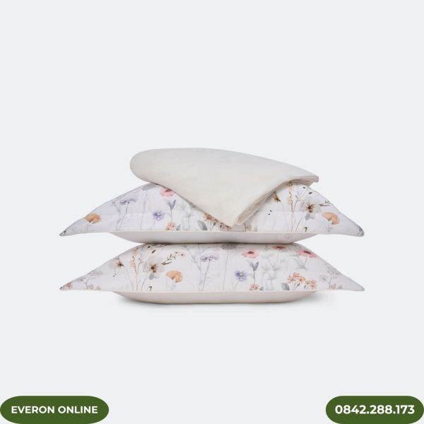 Bộ Chăn Ga Gối Everon EPT25018 Hoa Nét Chân Thành Tencel