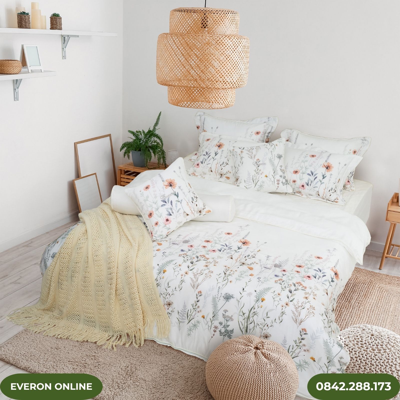 Bộ Chăn Ga Gối Everon EPT25018 Nét Chân Thành Tencel Bộ Chăn Ga Gối Everon EPT25018 Nét Chân Thành Tencel