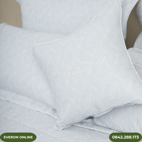 Bộ Chăn Ga Gối Everon EPTC25037 Kỷ Hà Xám Tencel BST Ever-on