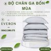Bộ Chăn Ga Gối Everon EPTC25037 Kỷ Hà Xám Tencel Blend BST Ever-on