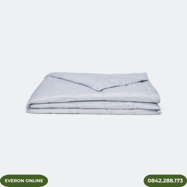 Bộ Chăn Ga Gối Everon EPTC25037 Kỷ Hà Xám Thiết Kế Tối Giản