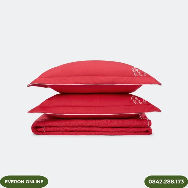 Bộ Chăn Ga Gối Everon ESM25019 Yêu Nồng Nhiệt BST Khu Vườn Tinh Hoa