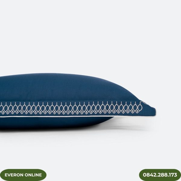 Bộ Chăn Ga Gối Everon ESM25023 Xanh Navy Nét Khiêm Tốn