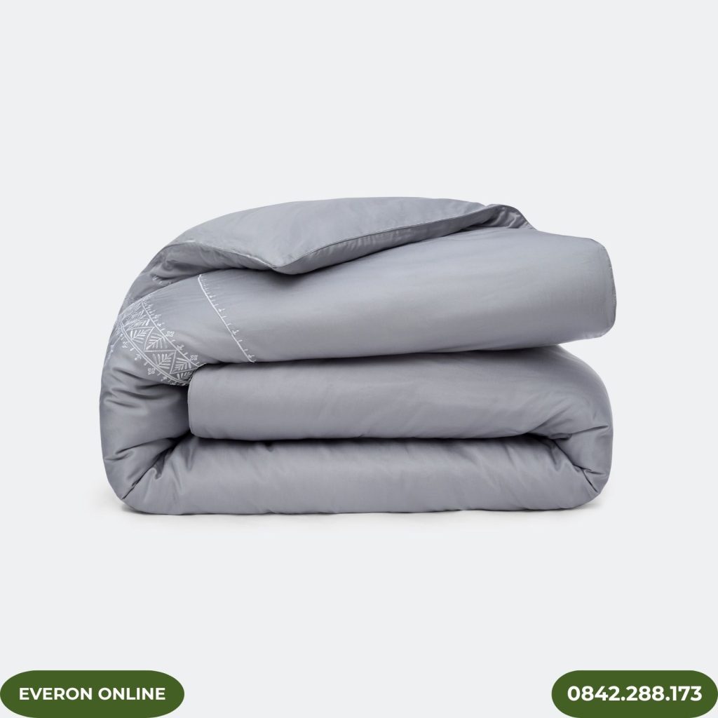 Bộ Chăn Ga Gối Everon EST25024 Nét Kiên Định Họa Tiết Lá