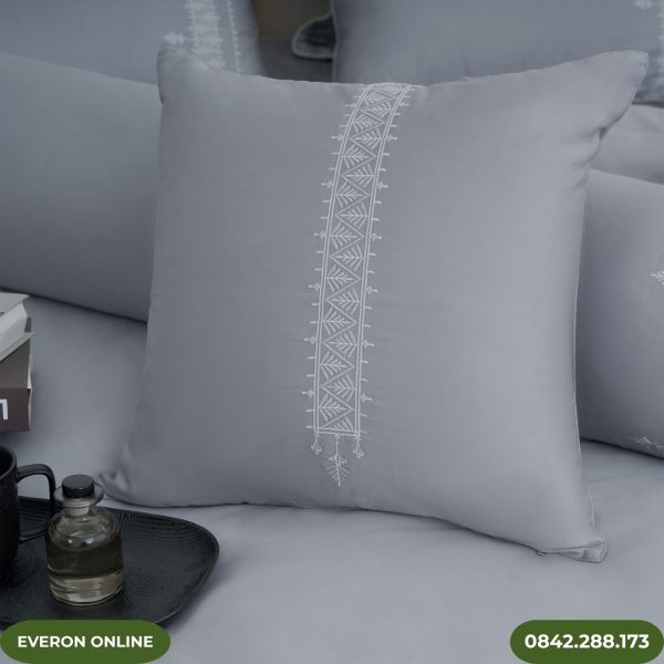 Bộ Chăn Ga Gối Everon EST25024 Tencel Thêu Cao Cấp