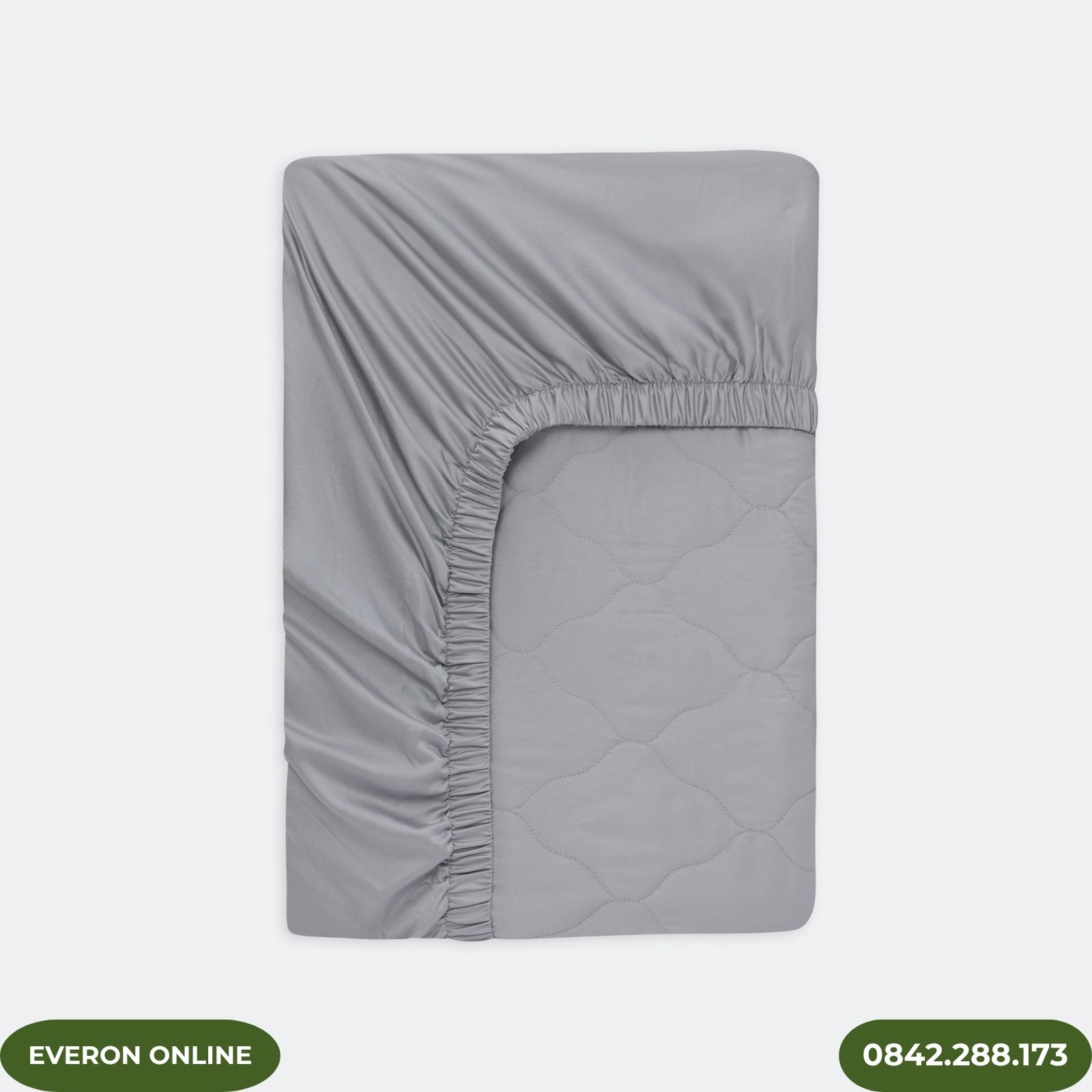 Bộ Chăn Ga Gối Everon EST25042 Hoa Thêu Xám Bộ Chăn Ga Gối Everon EST25042 Hoa Thêu Xám