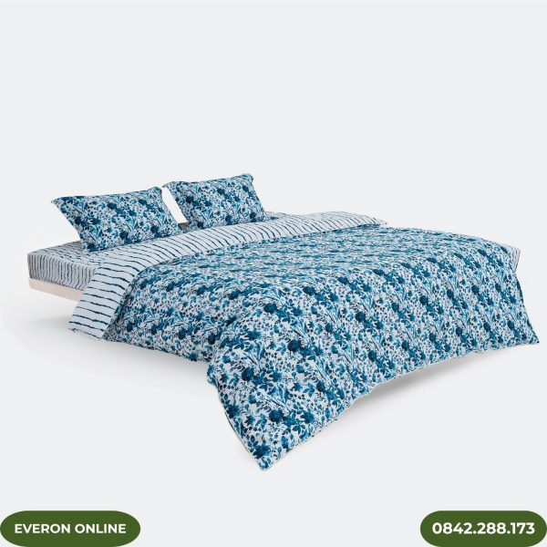 Bộ Chăn Ga Gối Everon Họa Tiết Hoa EPM25021