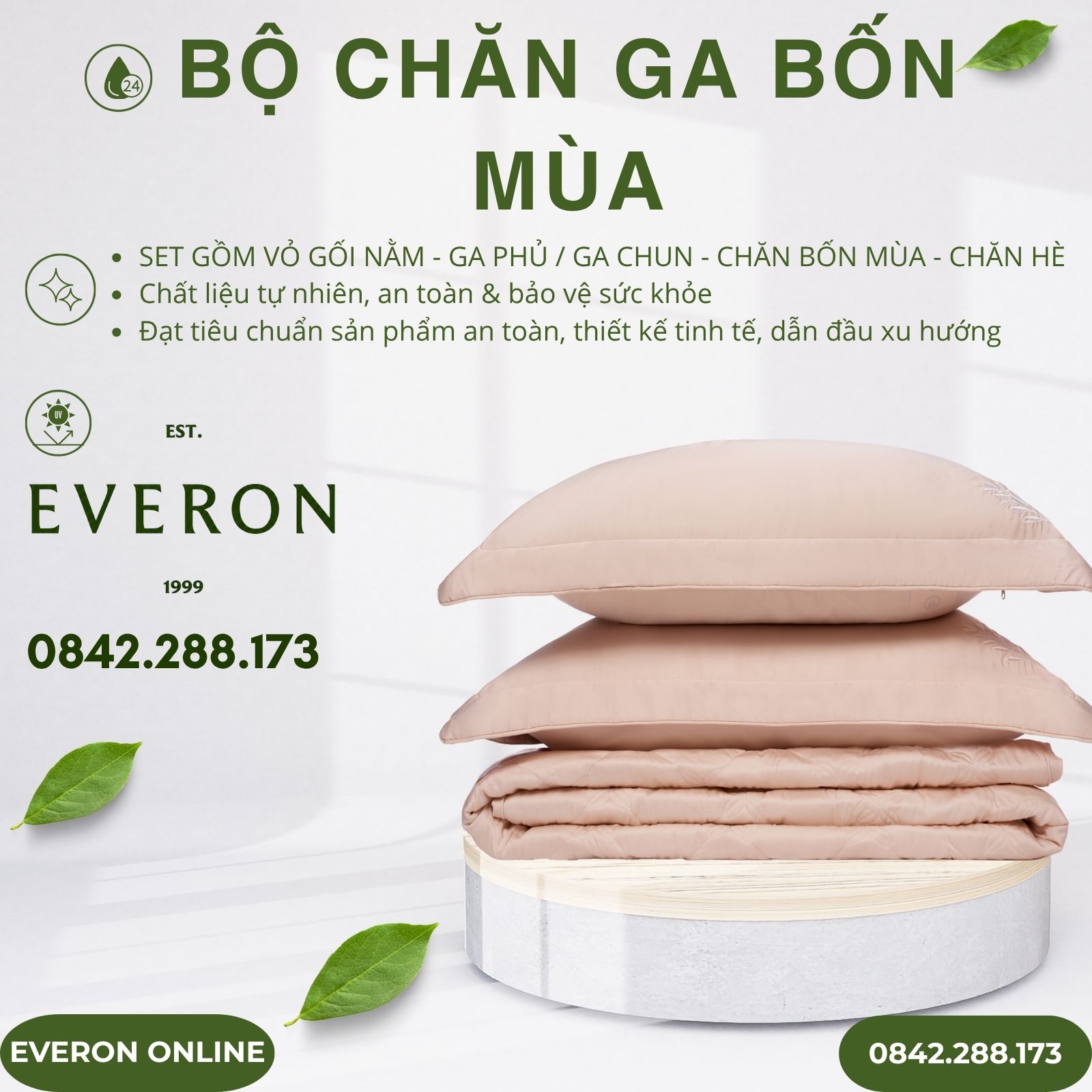 Bộ Chăn Ga Gối Everon Khóm Hoa Rung Động EST25022 Tencel Bộ Chăn Ga Gối Everon Khóm Hoa Rung Động EST25022 Tencel