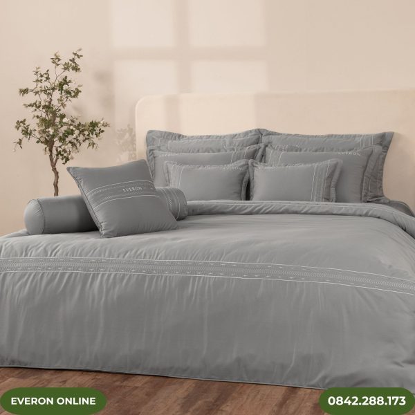 Bộ Chăn Ga Gối Everon Pinnate Tencel Modal Cotton ESTMC27012