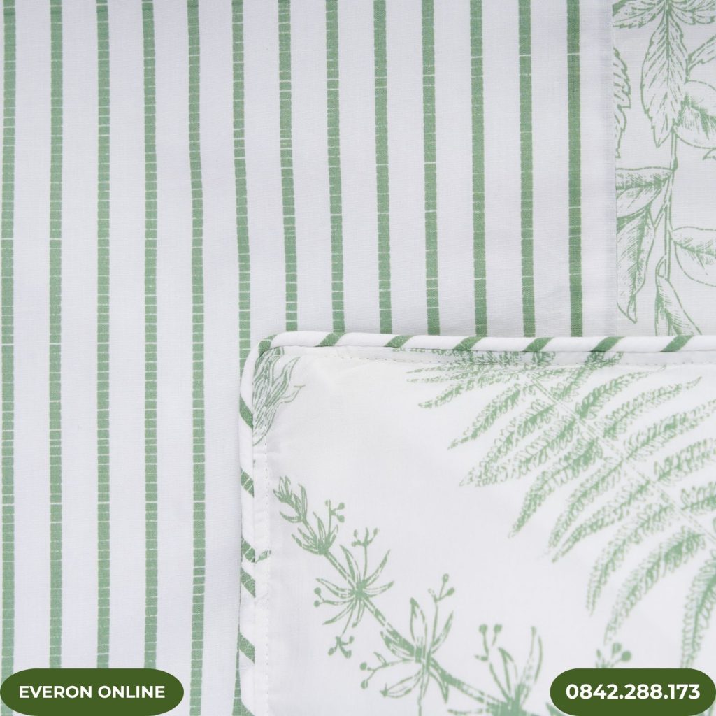 Bộ Chăn Ga Gối Modal Cotton Everon Hương Cây Cỏ