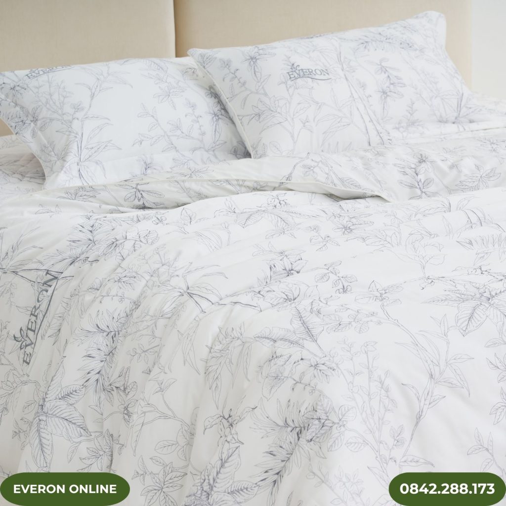 Bộ Chăn Ga Gối Tencel Everon EPTC25036 Vườn Tươi Tốt