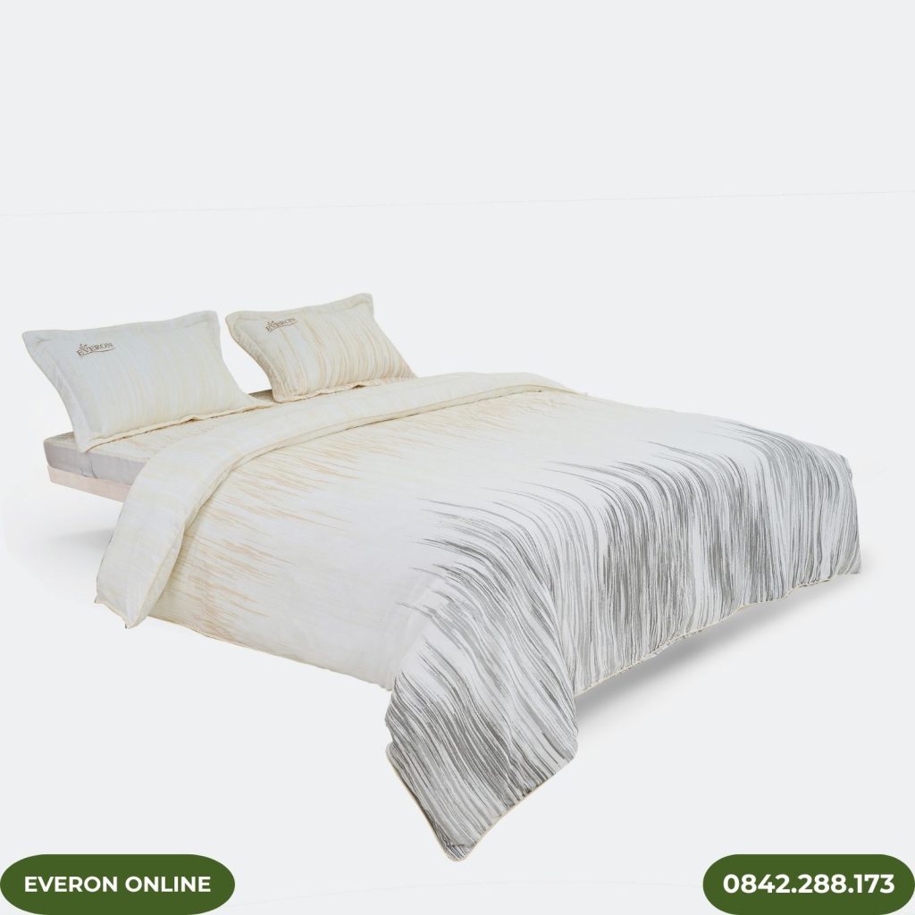 Bộ Ga Chăn Gối Everon EPT25029 Tencel Hồ Sâu Sắc
