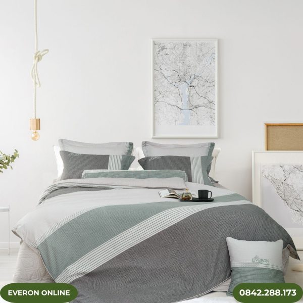 Bộ Ga Everon EPM25043 Dải Màu Mạnh Mẽ Modal Cotton MOC