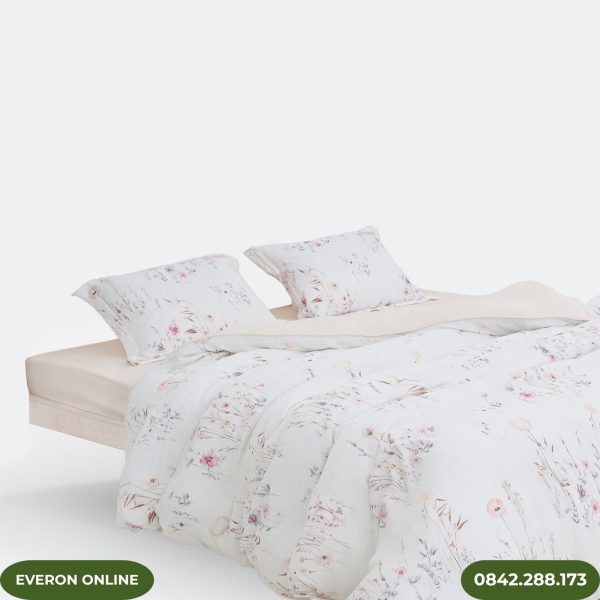Bộ Ga Gối Everon EPT25017 Mơ Êm Chất Liệu Tencel