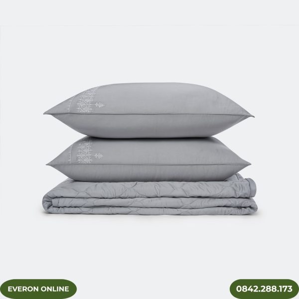 Bộ Ga Gối Everon EST25024 Nét Kiên Định Tencel