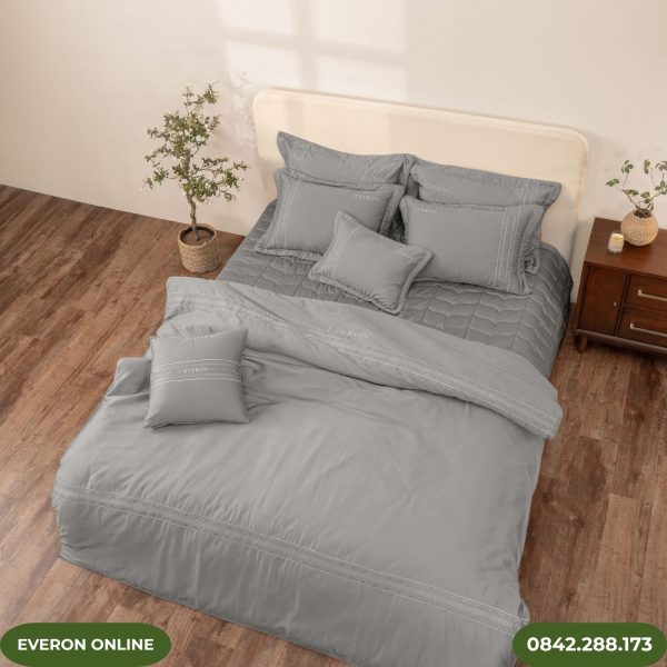 Bộ Ga Gối Everon ESTMC27012 Pinnate Tencel Modal Cotton