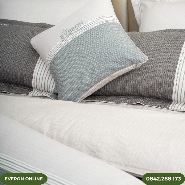 Bộ Ga Phủ Everon EPM25043 Dải Màu Mạnh Mẽ Modal Cotton