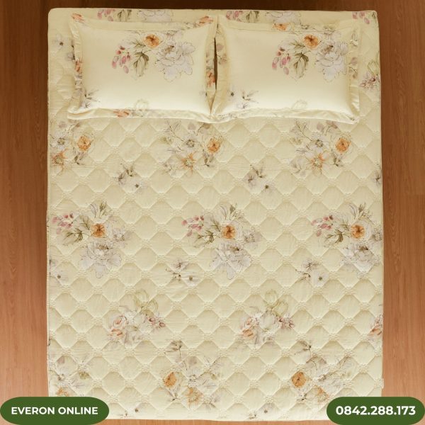 Bộ chăn bốn mùa Everon EPTC26018 vàng hoa