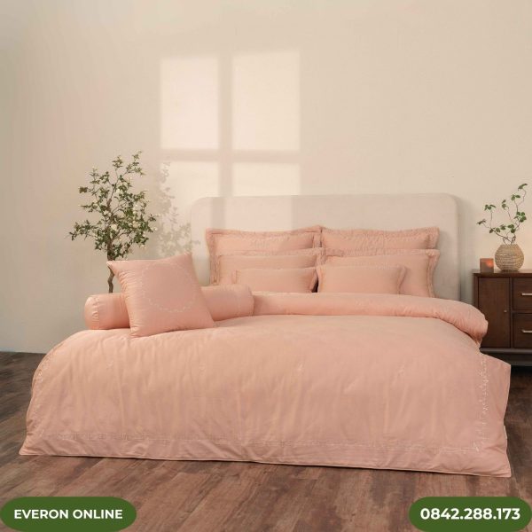 Bộ chăn ga Everon Blush ESMOC27008 Modal Cotton họa tiết