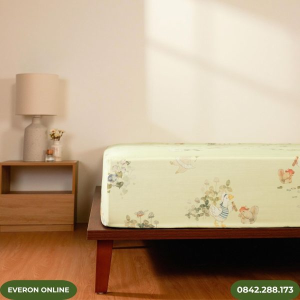 Bộ chăn ga Everon CPT26202 Tencel Khu Rừng Cổ Tích