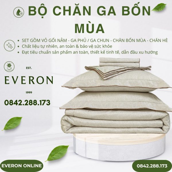 Bộ chăn ga Everon EPTC27033 Rustic