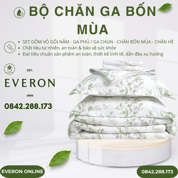 Bộ chăn ga Everon EPTMC27028 Cottage Tencel Modal Cotton