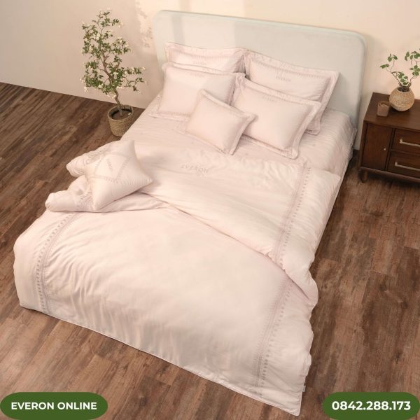 Bộ chăn ga Everon ESTMC27003 Broderie Những Mảnh Êm