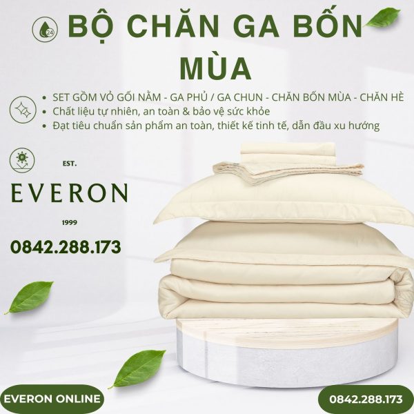 Bộ chăn ga Everon ESTMC27011 Foliage Modal Cotton