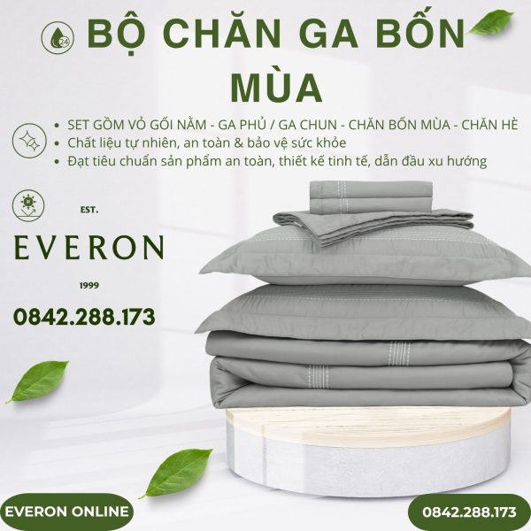 Bộ chăn ga Everon Espirit ESTMC27002 Tencel Modal Cotton