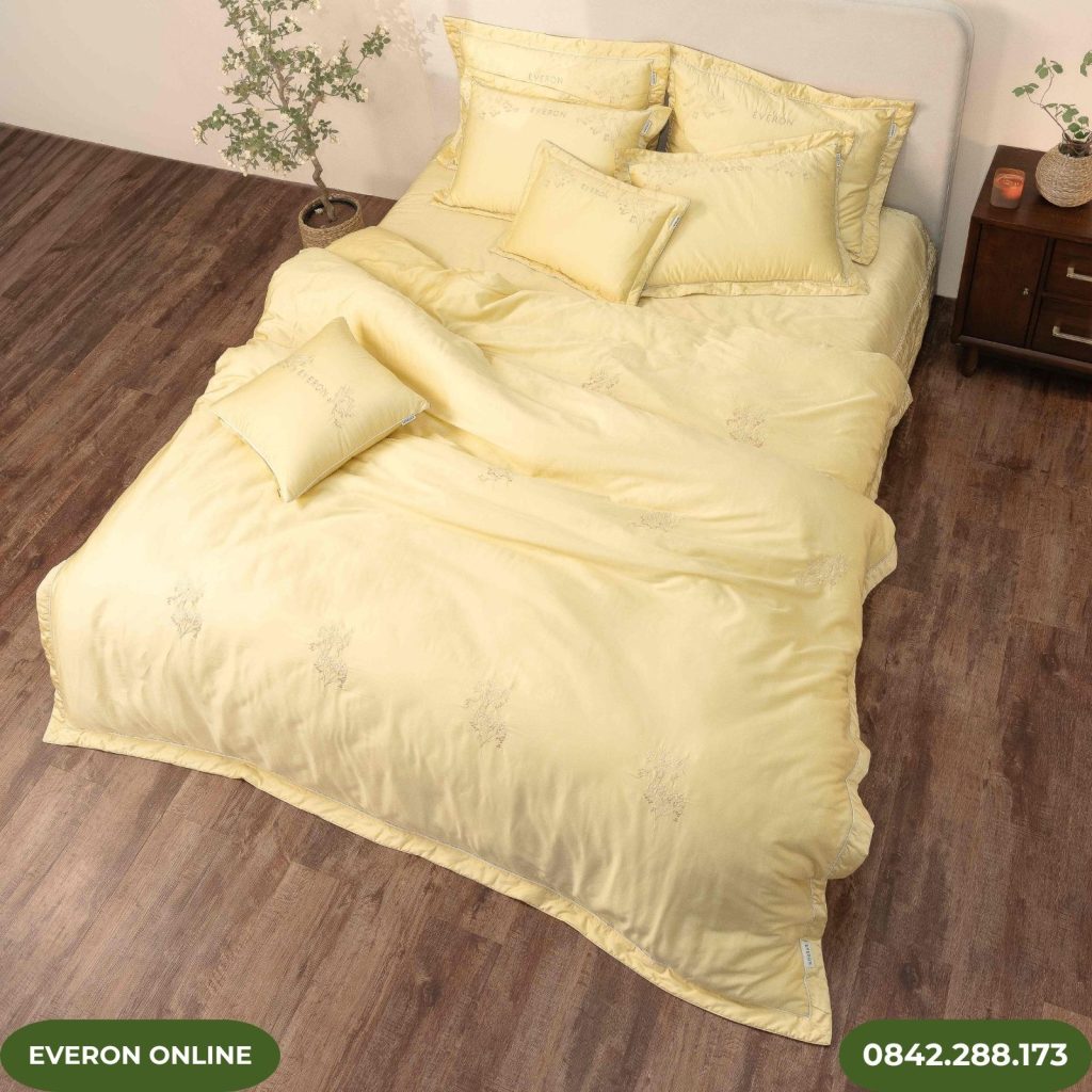 Bộ chăn ga Everon Mimosa ESTC27005 Tencel Blend