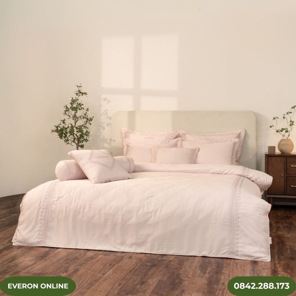 Bộ chăn ga giường Everon Modal Cotton Broderie