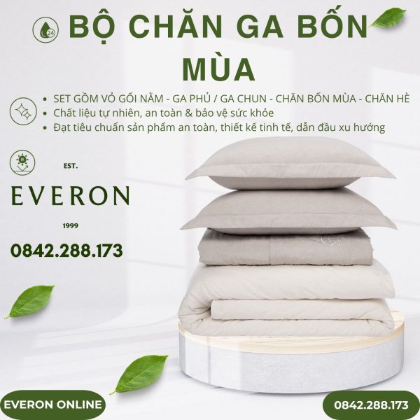 Bộ chăn ga gối Everon EPM25041 Đốm Sáng chính hãng
