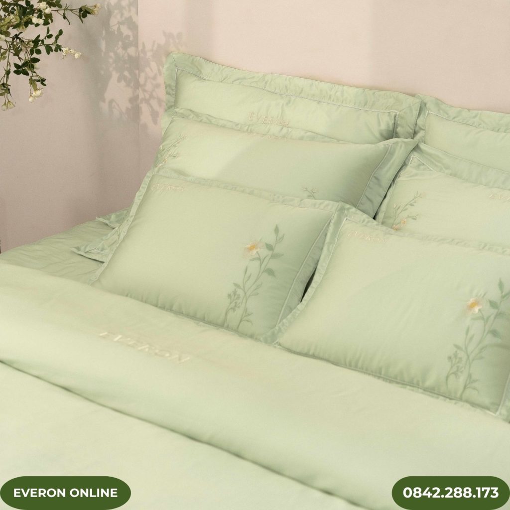 Bộ chăn ga gối Everon ESTC27004 Tencel Blend cao cấp