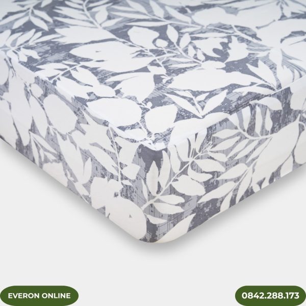 Bộ chăn ga gối Everon Modal Cotton Chùm Lá Tinh Tế