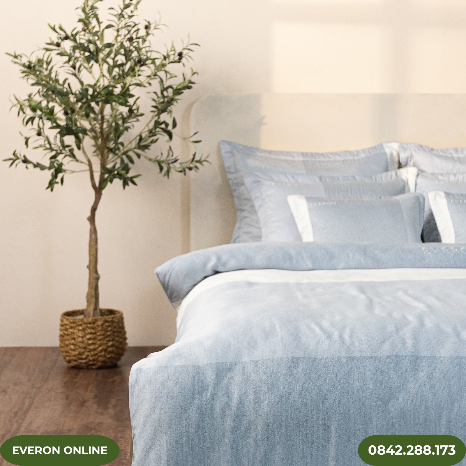 Bộ chăn ga gối Everon Ocean Modal BST Những Mảnh Êm Bộ chăn ga gối Everon Ocean Modal BST Những Mảnh Êm