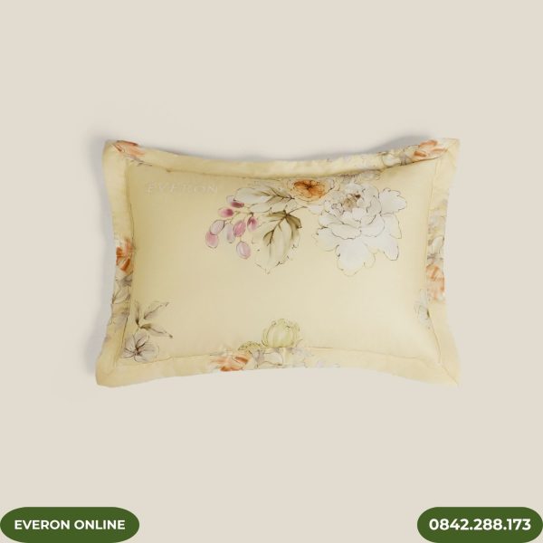 Bộ chăn ga gối Everon Tencel thêu EPTC26018 Muôn Hoa Vàng