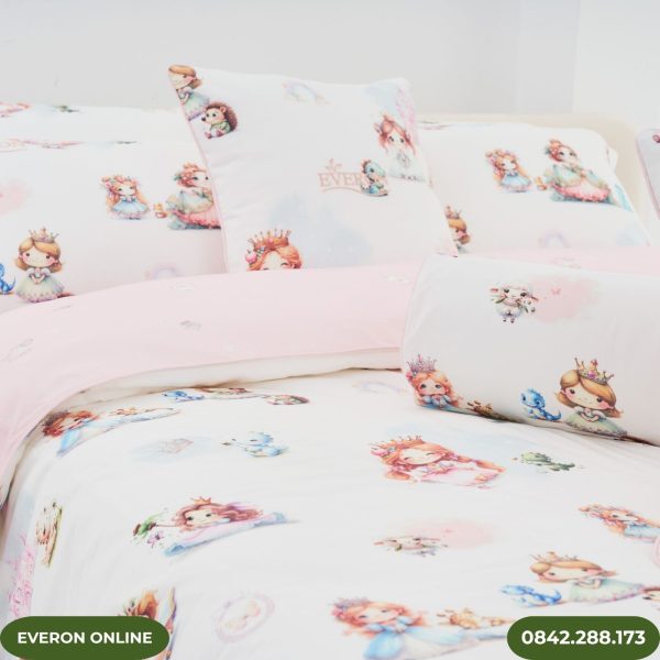 Bộ chăn ga gối Everon họa tiết Công Chúa