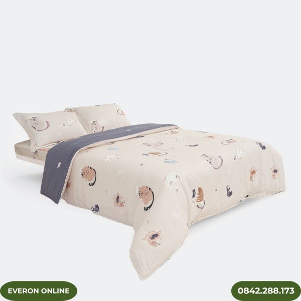 Bộ chăn ga gối trẻ em Modal Cotton Everon