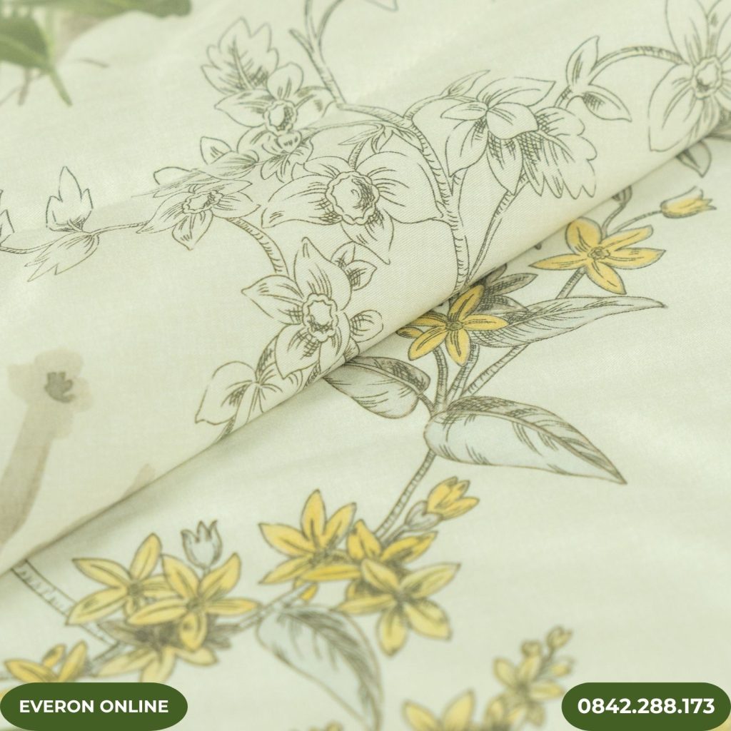Bộ ga Everon EPMOC27025 Lilies Modal Cotton