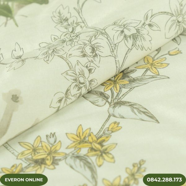 Bộ ga Everon EPMOC27025 Lilies Modal Cotton