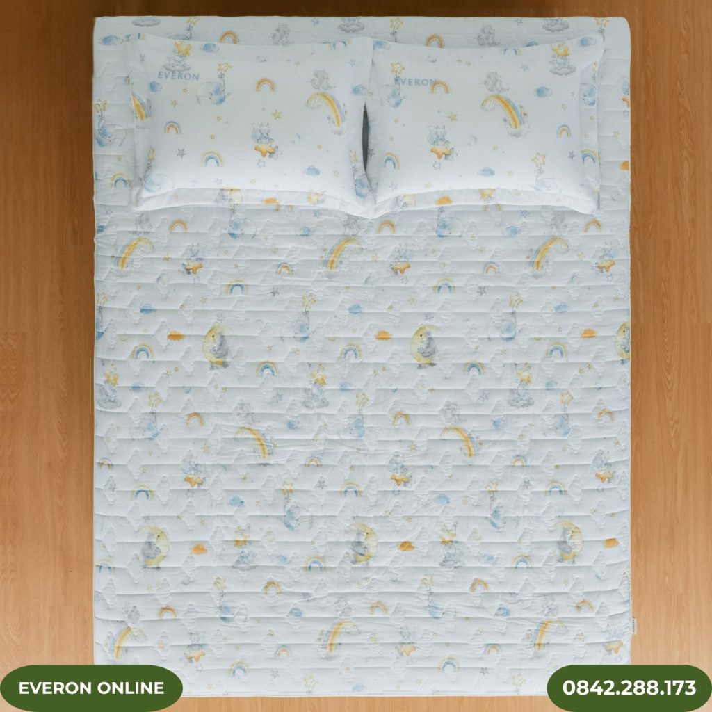 Bộ ga chun Everon CPT26201 Vườn Thú Trên Mây