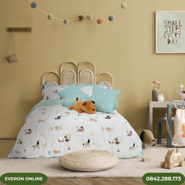 Bộ ga chun chần Everon Kids CPC25201 Cotton