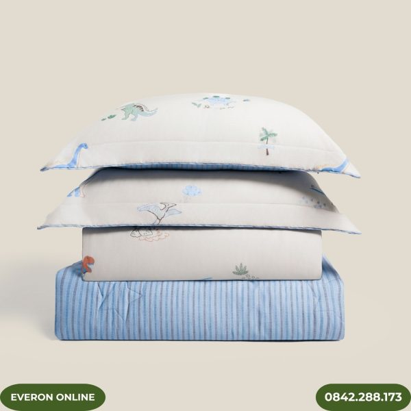 Bộ ga giường trẻ em Everon khủng long