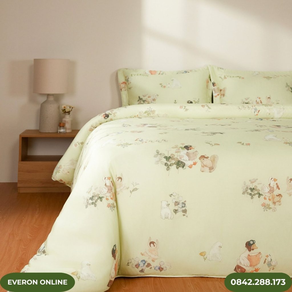 Bộ ga gối Everon CPT26202 Khu Rừng Cổ Tích