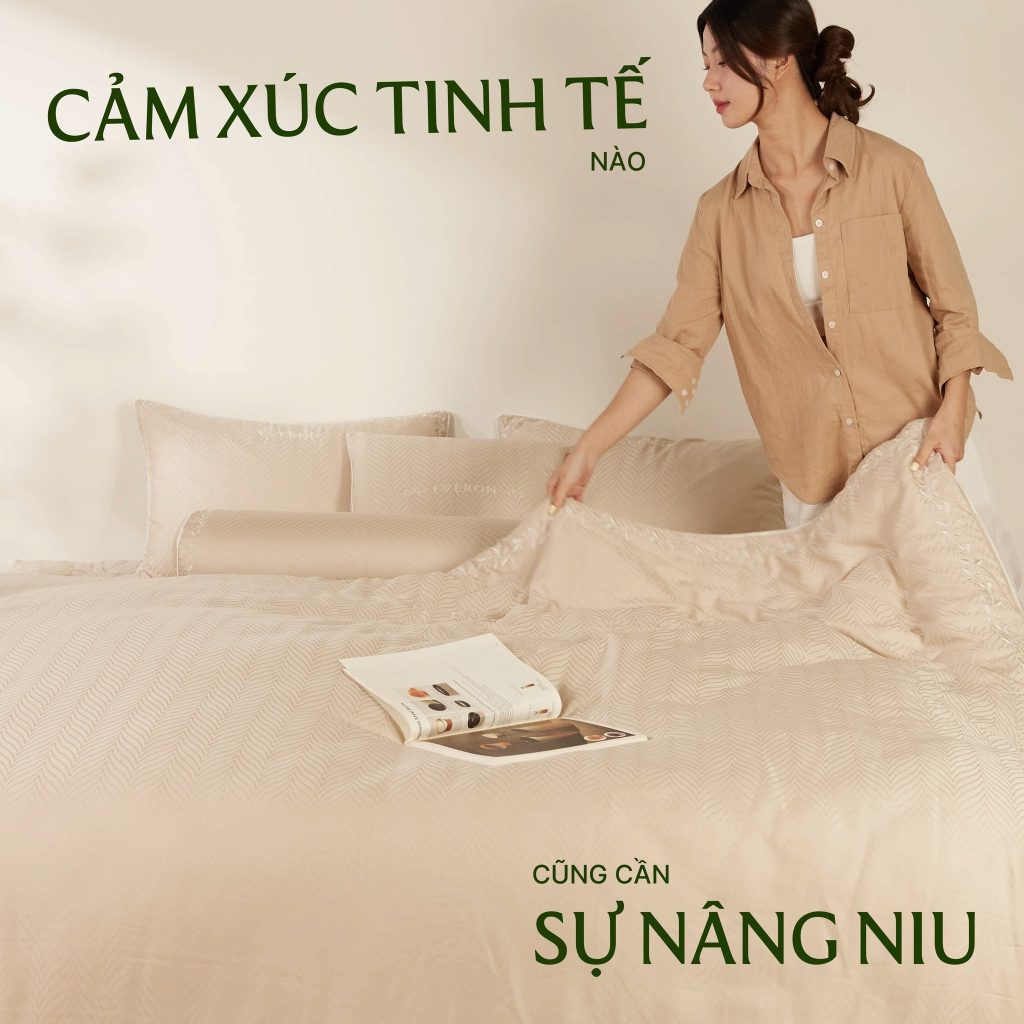 Chăn ga everon vải tencel