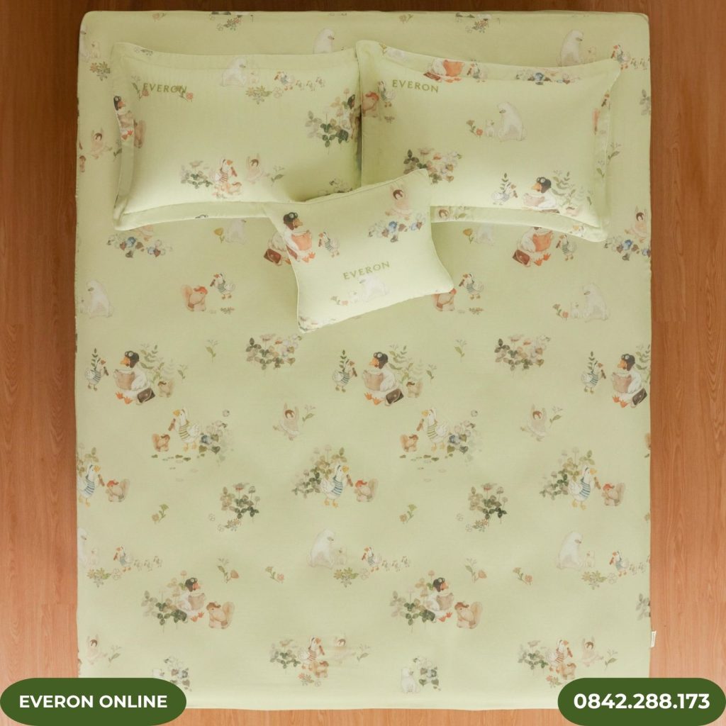Chăn ga gối Everon CPT26202 Khu Rừng Cổ Tích Tencel