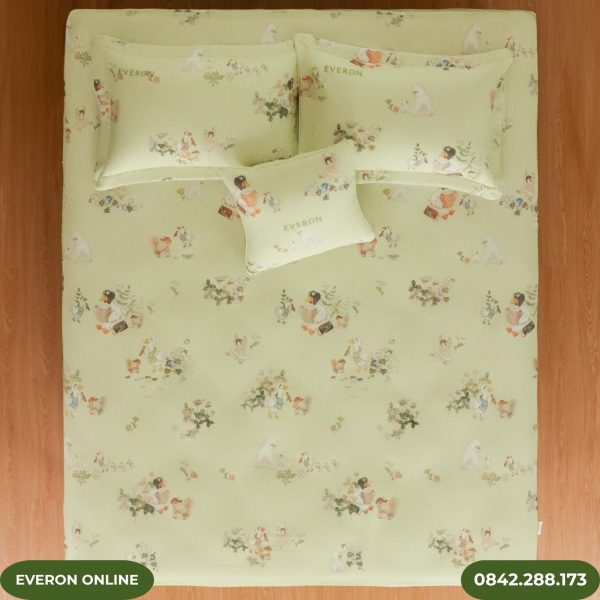 Chăn ga gối Everon CPT26202 Khu Rừng Cổ Tích Tencel