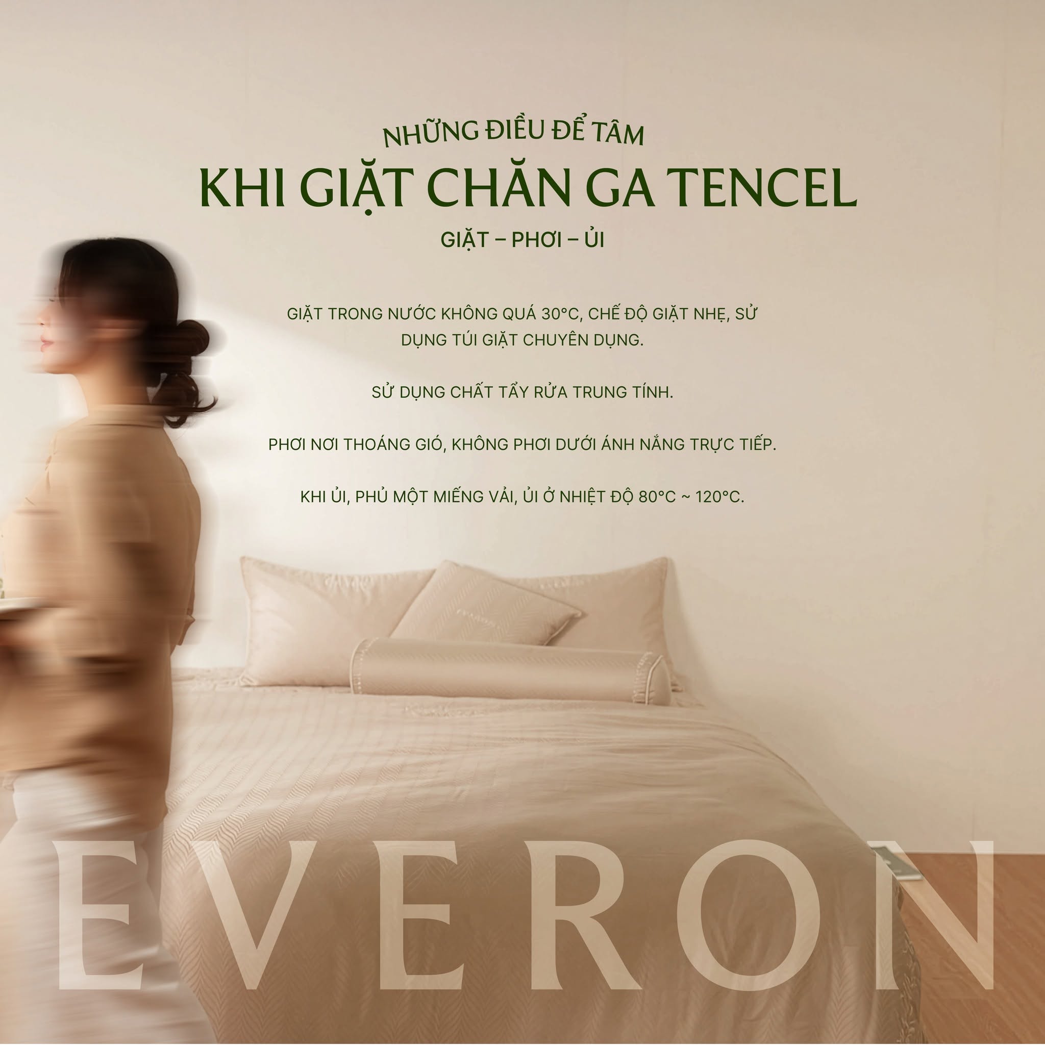 Chăn ga gối đệm everon vải tencel