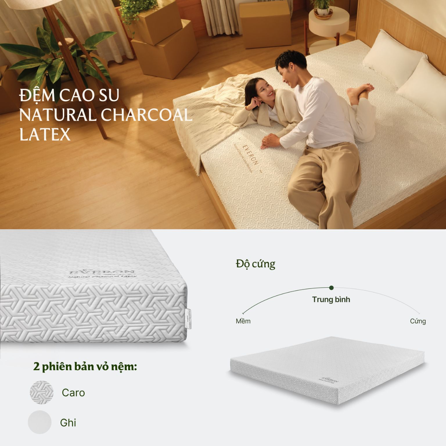 ĐỆM CAO SU THIÊN NHIÊN 100% AN TOÀN CHO NGƯỜI SỬ DỤNG EVERONONLINE.COM