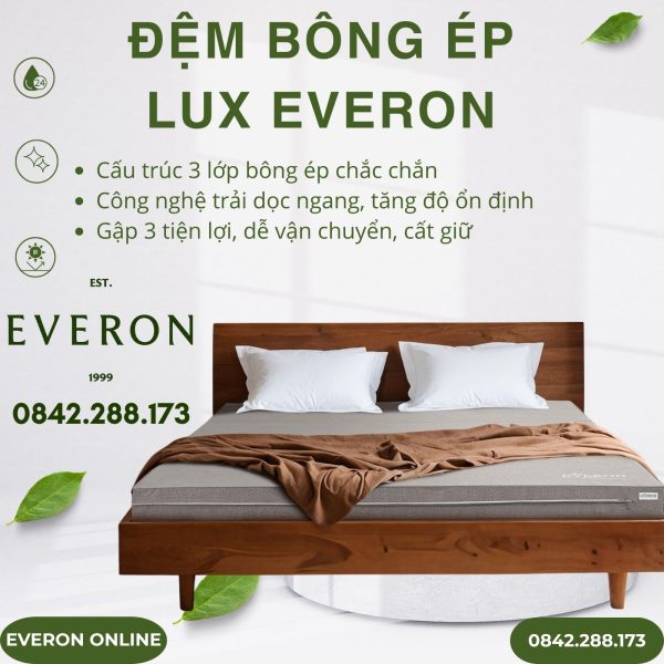 Đệm bông ép Everon Lux